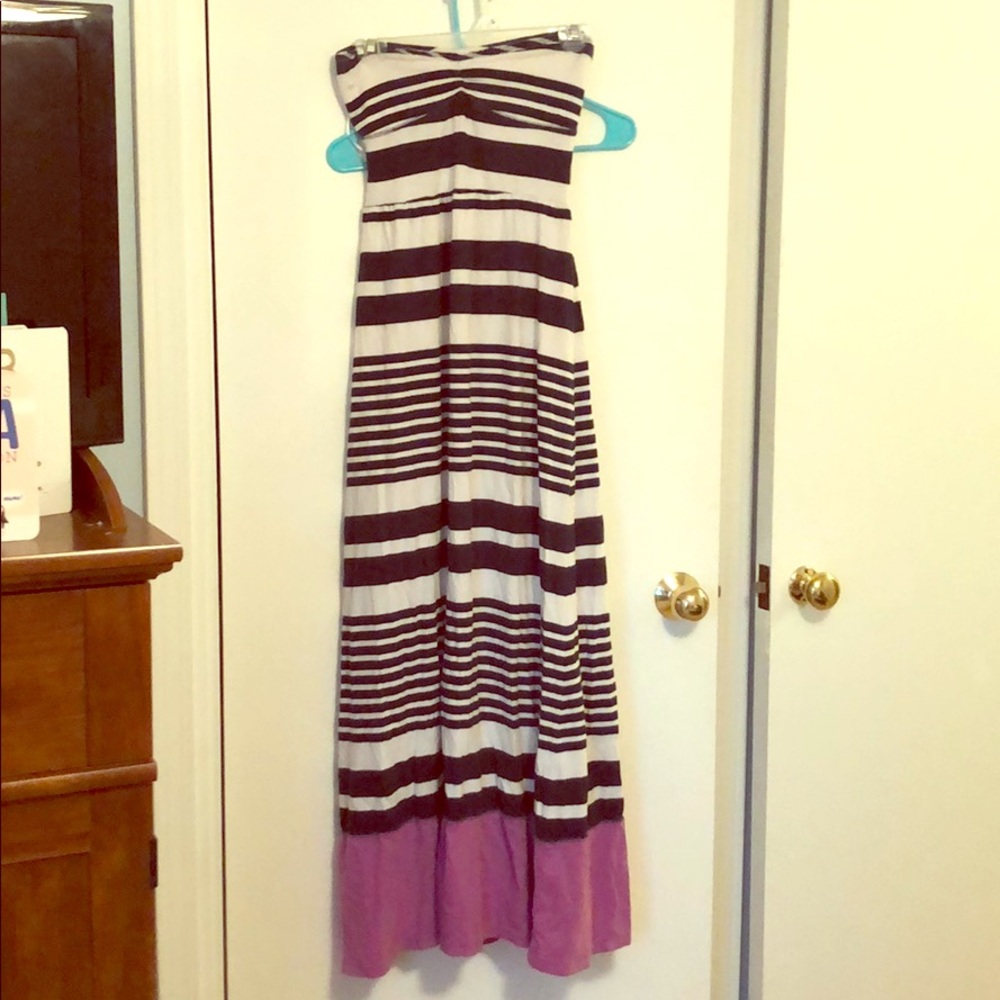 Strapless maxi dress